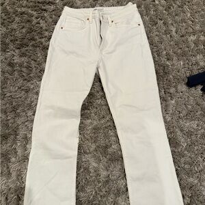 Levi's White Straight-Leg Jeans